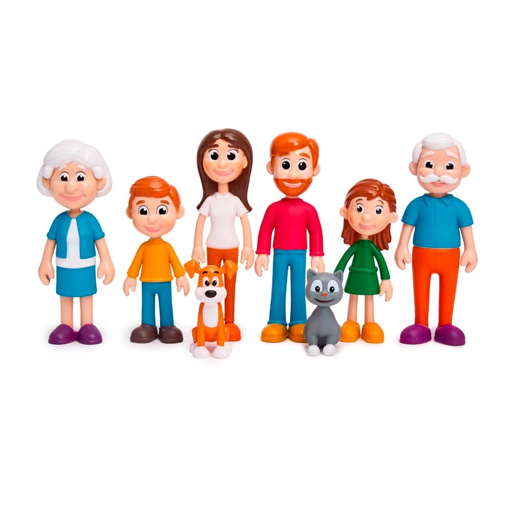 Familia de Figuras de piel clara