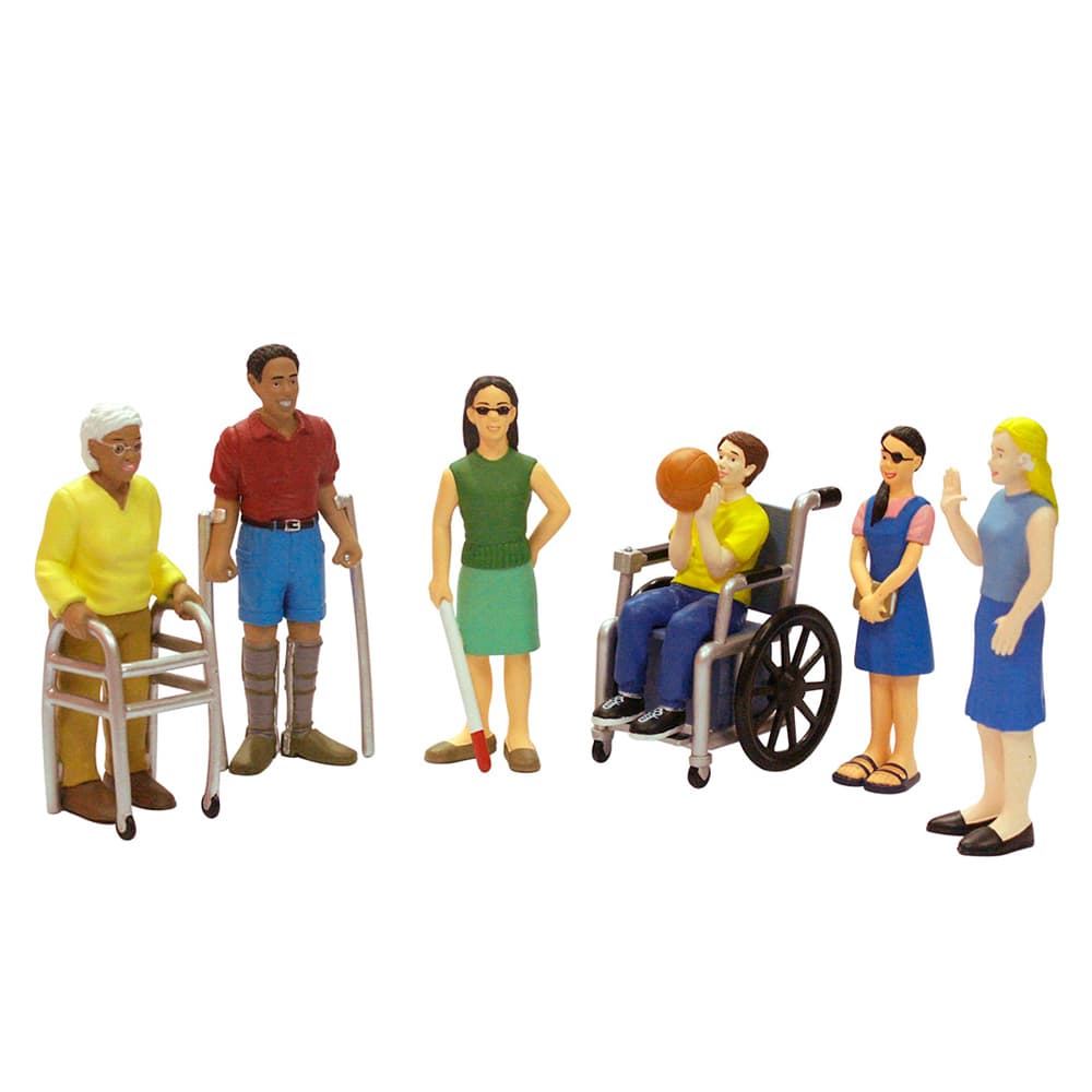 Figuras de personas con diversidad funcional