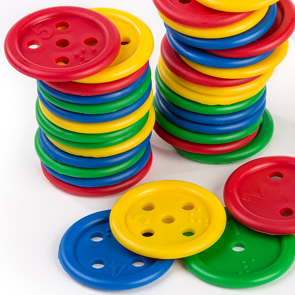 Botones ensartables (140 piezas)