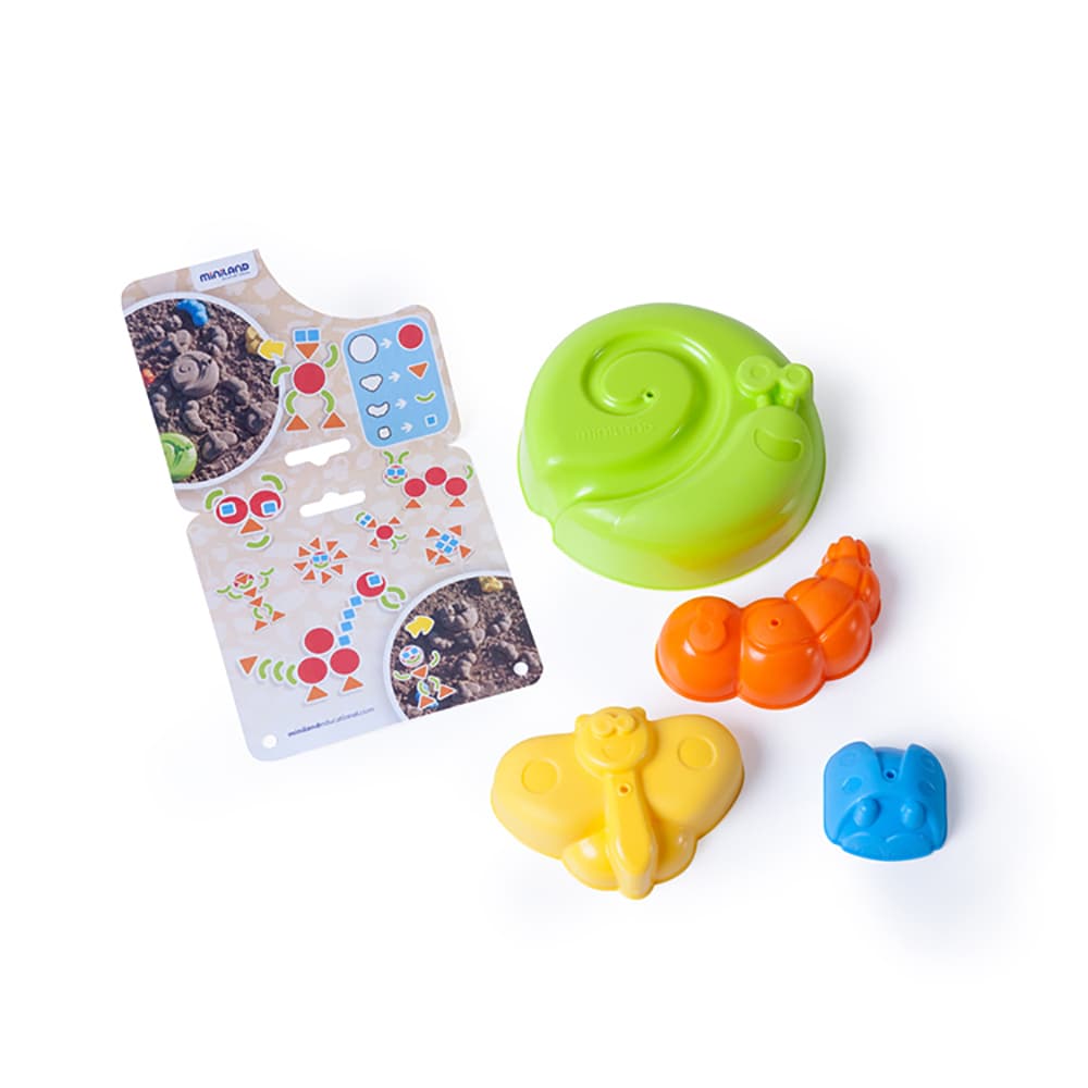 Set de 4 moldes de arena