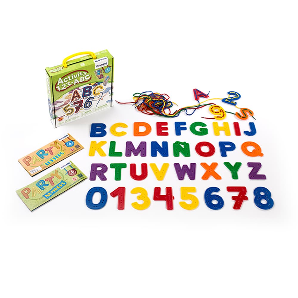 Letras y números para coser Activity 123 ABC