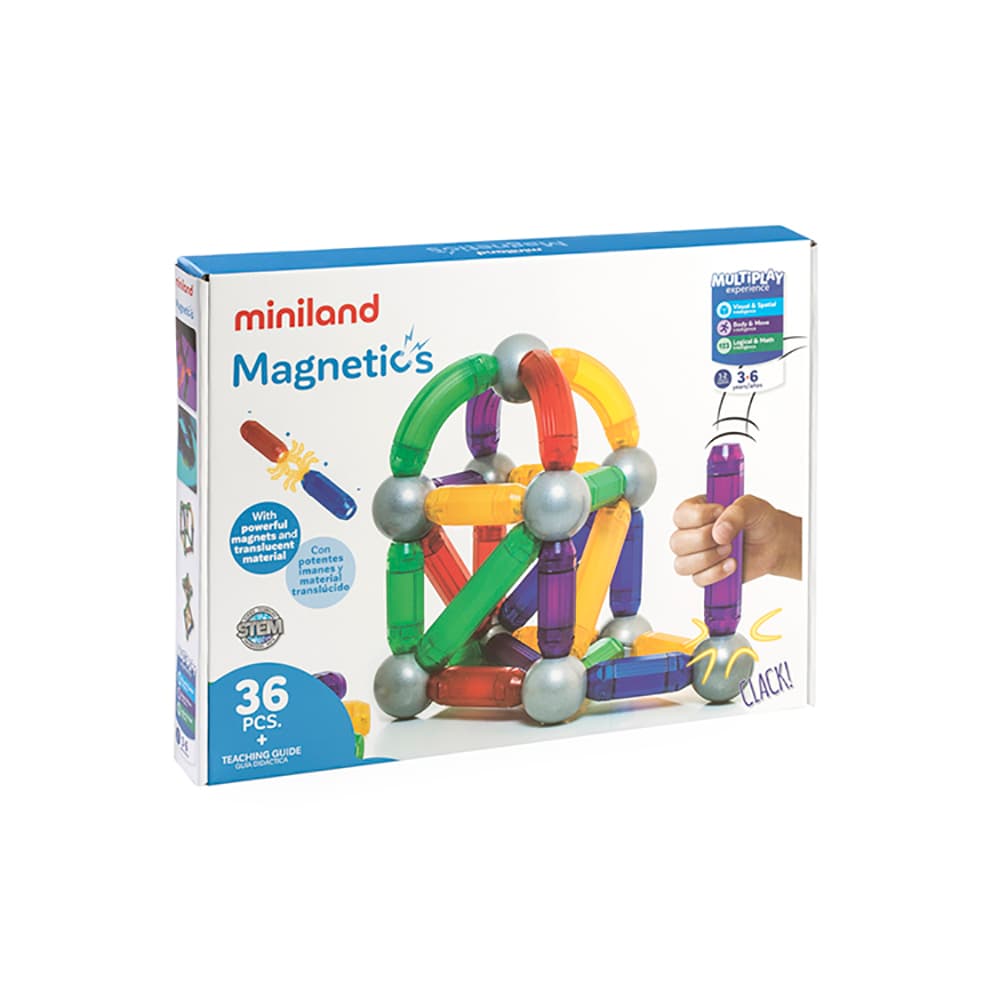 Juego magnético Magnetics (36 piezas)