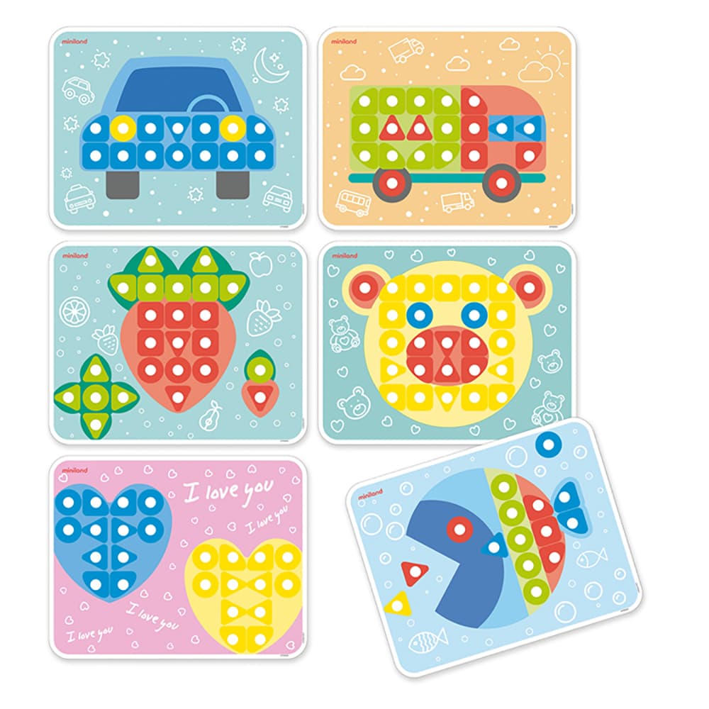 Superpegs (6 piezas) - Bright Colors