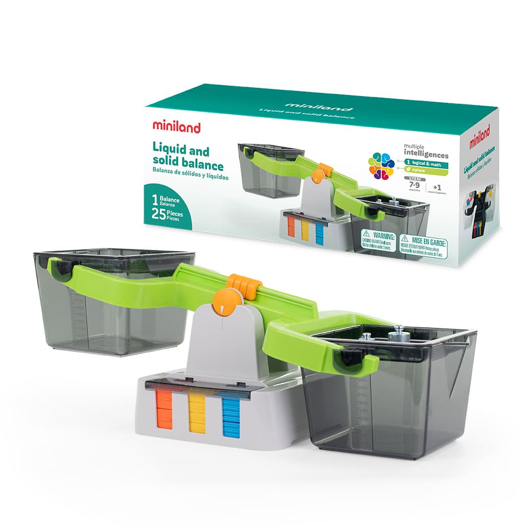 Juego matemático Balanza de sólidos y líquidos